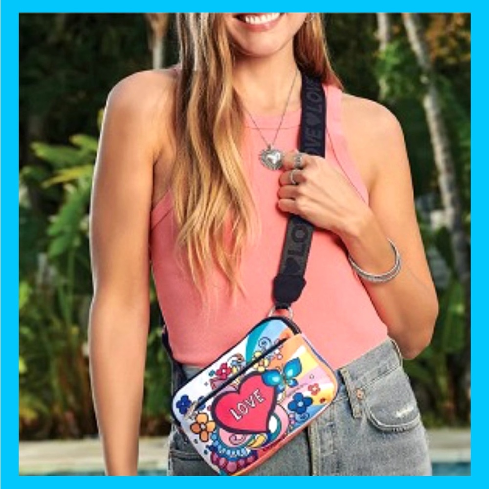 🦋 Brighton Colorful Love Crossbody Belt Bag ~ Brand New